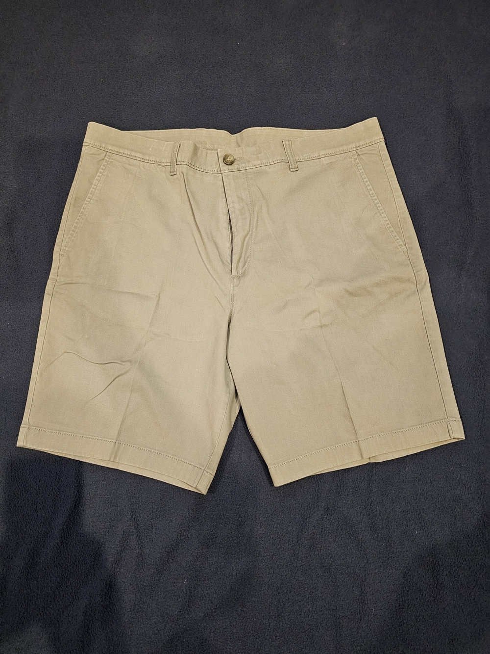 Roundtree & Yorke Men's Grey Flat Front Shorts
